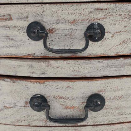 Нощно шкафче, махагоново дърво масив, 48x35x64 см