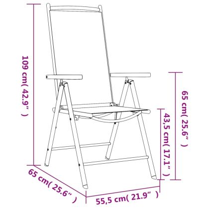 Градински трапезен комплект, 7 части, черен, алуминий