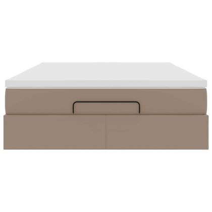 Османско легло с матрак Cappucino 140x190cm изкуствена кожа