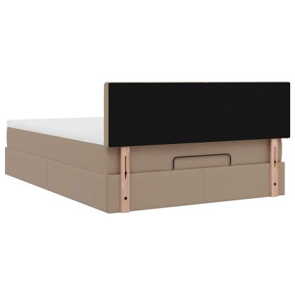 Османско легло с матрак Cappucino 140x190cm изкуствена кожа