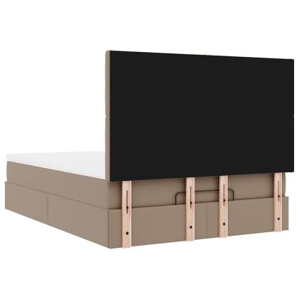 Османско легло с матрак Cappucino 140x190cm изкуствена кожа