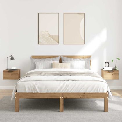 Стенни нощни шкафчета 2 бр. дъб Artisan 34x30x20 cm