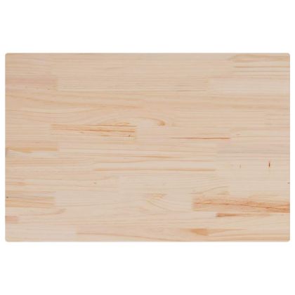 Плот за маса, 80x50x1,7 см, правоъгълен, бор масив