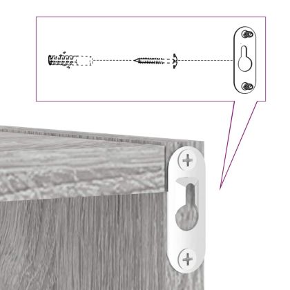 стенни кубчета 2 бр. сиви сонома 30x15x30 см