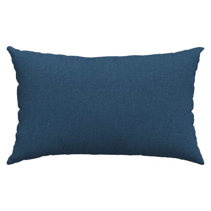 Диван възглавници 2 pcs Синьо 50 x 30 cm текстил