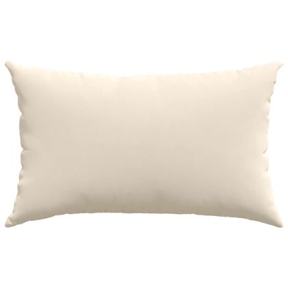 Диван възглавници 2 pcs Бежово 50 x 30 cm текстил