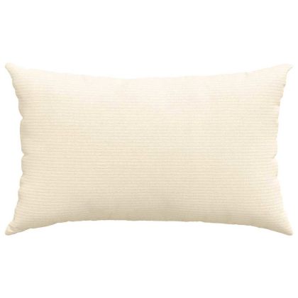 Диван възглавници 2 pcs Крем 50 x 30 cm Кордюрова тъкан