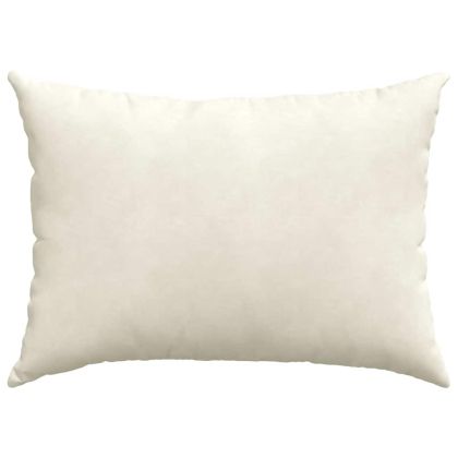 Диван възглавници 2 pcs Крем 70 x 50 cm Кордюрова тъкан