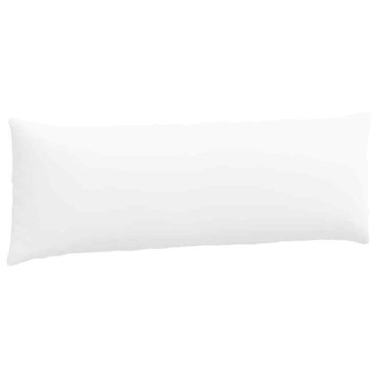 Диван възглавници 2 pcs Бяло 120 x 40 cm текстил