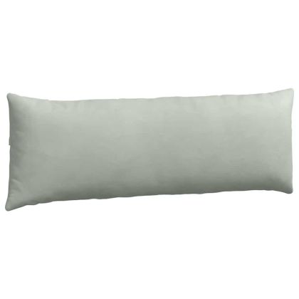 Диван възглавници 2 pcs Светлосиво 120 x 40 cm Кордюрова тъкан