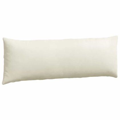 Диван възглавници 2 pcs Крем 120 x 40 cm Кордюрова тъкан