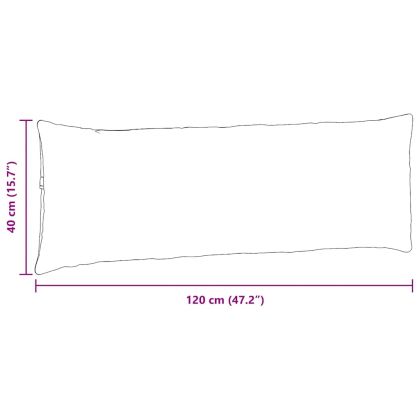 Диван възглавници 2 pcs Полицейско синьо 120 x 40 cm