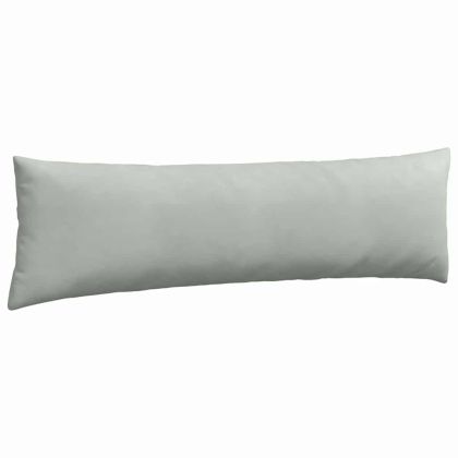 Диван възглавници 2 pcs Светлосиво 145 x 40 см Кордюрова тъкан