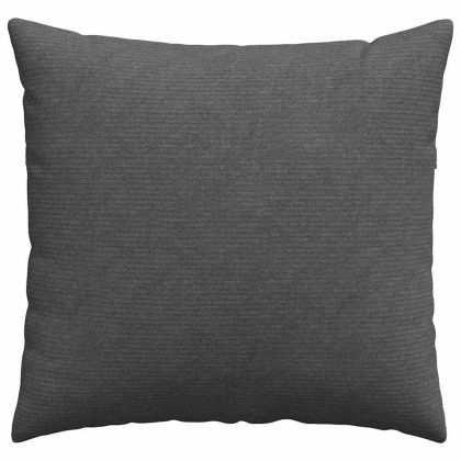 Диван възглавници 2 pcs Тъмен сив 45 x 45 cm Кордюрова тъкан