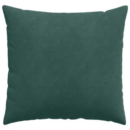 Диван възглавници 2 pcs Тъмен зелен 50 x 50 cm Кордюрова тъкан