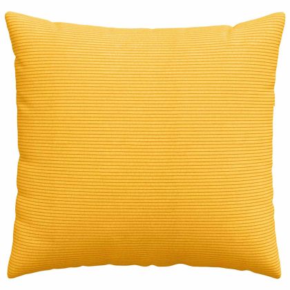 Диван възглавници 2 pcs Светло жълто 50 x 50 cm Кордюрова тъкан