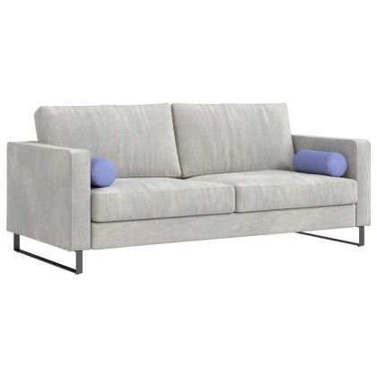 Възглавници валяци 2 pcs Дънково син Ø 15 x 40 см текстил