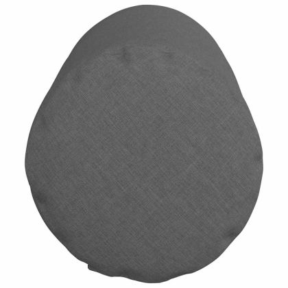 Възглавници валяци 2 pcs Тъмен сив Ø 25 x 70 см текстил