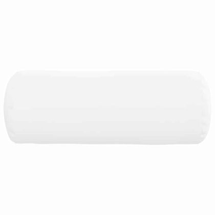 Възглавници валяци 2 pcs Бяло Ø 25 x 70 см текстил