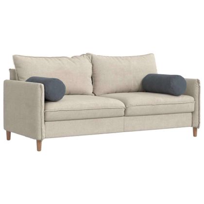 Възглавници валяци 2 pcs Тъмен сив Ø 25 x 70 см Кордюрова тъкан