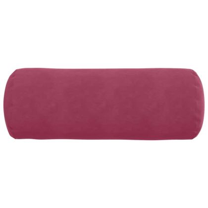 Възглавници валяци 2 pcs Виненочервен Ø 25 x 70 см