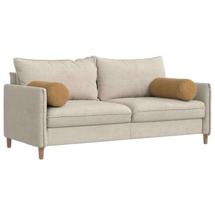 Възглавници валяци 2 pcs Кафяво Ø 25 x 70 см Кордюрова тъкан