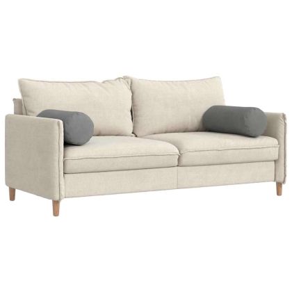 Възглавници валяци 2 pcs Тъмен сив Ø 25 x 70 см