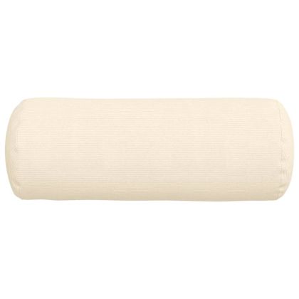 Възглавници валяци 2 pcs Крем Ø 25 x 70 см Кордюрова тъкан
