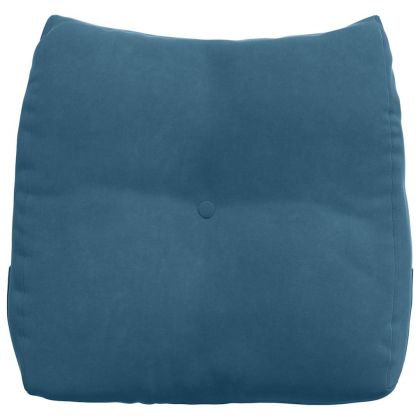 Възглавница за гръб Синьо 45 x 24 x 50 см Кадифе