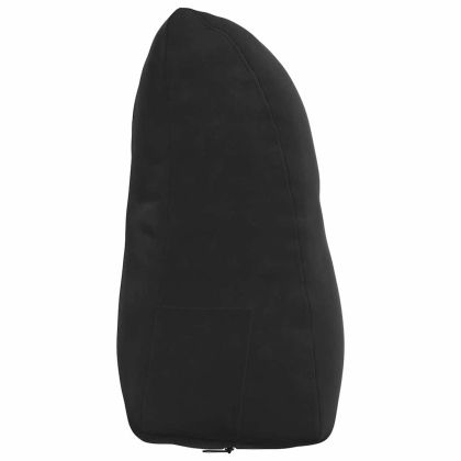 Възглавница за гръб Черно 45 x 24 x 50 см Кадифе