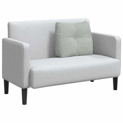 Възглавница за гръб Светлосиво 60 x 24 x 50 см Кадифе