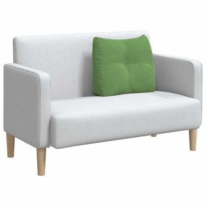 Възглавница за гръб Светло зелено 60 x 24 x 50 см Кадифе