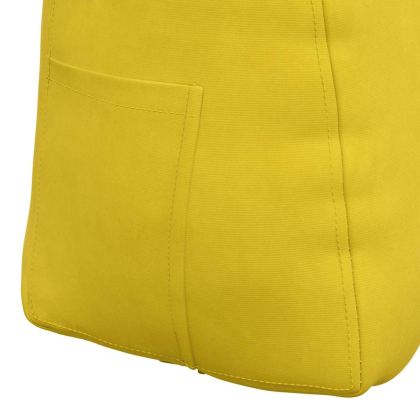 Възглавница за гръб Жълто 60 x 24 x 50 см Кадифе
