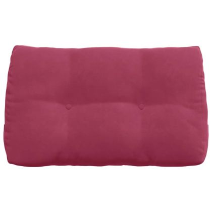Възглавница за гръб Виненочервен 80 x 24 x 50 см Кадифе