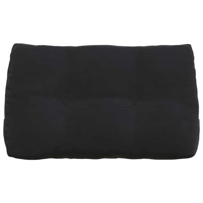 Възглавница за гръб Черно 80 x 24 x 50 см Кадифе