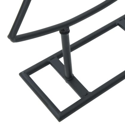 Метално коледно дърво с поставка Черно 60 cm Стомана