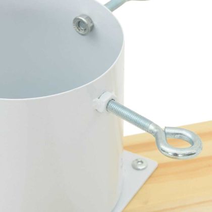 Статив за коледно дърво 1.73 Бяло 50 x 50 x 16 cm