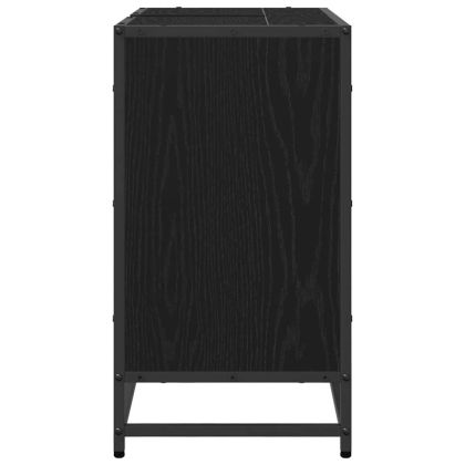 Шкаф за мивка в баня Черния дъб 65 x 33 x 60 см Инженерно дърво