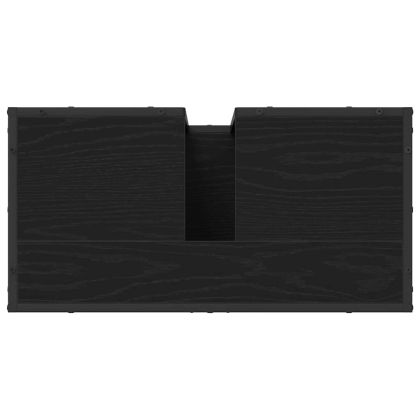 Шкаф за мивка в баня Черния дъб 65 x 33 x 60 см Инженерно дърво