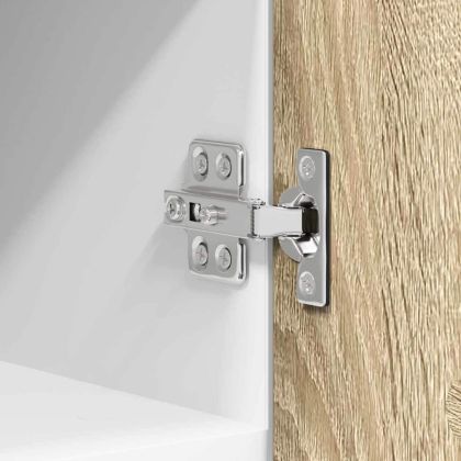 Висящ шкаф с врата Riga 2 pcs Сонома дъб и бяло 30 x 31 x 40 см