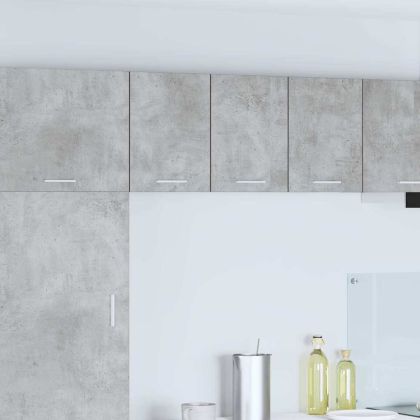 Висящ шкаф с врата Riga 2 pcs Бетон сив и бяло 30 x 31 x 40 см