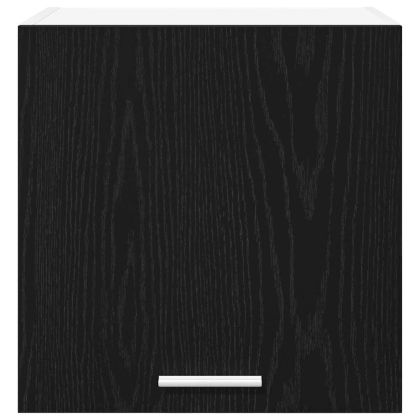 Висящ шкаф с врата Riga 2 pcs Черен дъб и бяло 40 x 31 x 40 см