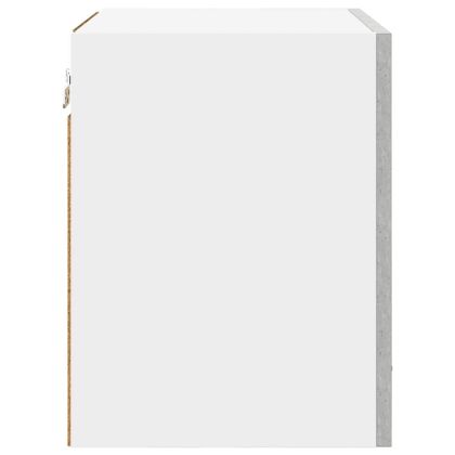 Висящ шкаф с врата Riga 2 pcs Бетон сив и бяло 40 x 31 x 40 см