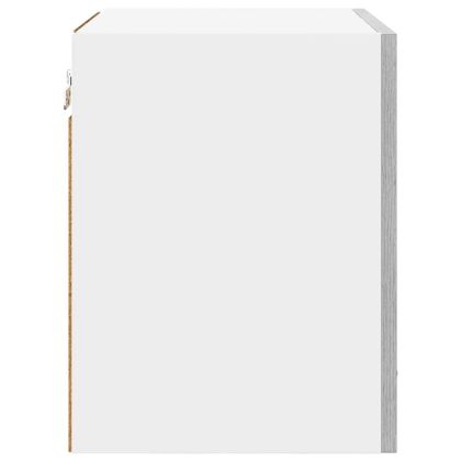 Висящ шкаф с врата Riga Сив Сонома и бяло 40 x 31 x 40 см
