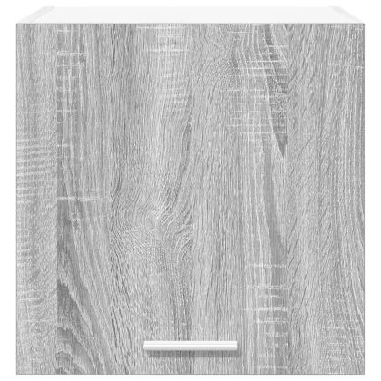 Висящ шкаф с врата Riga 2 pcs Сив Сонома и бяло 40 x 31 x 40 см