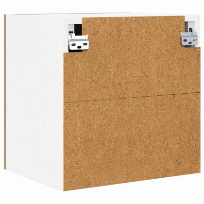 Висящ шкаф 2 pcs Занаятчийски дъб и бяло 40 x 31 x 40 см