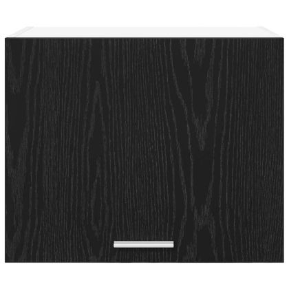 Висящ шкаф с врата Riga 2 pcs Черен дъб и бяло 50 x 31 x 40 см