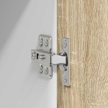 Висящ шкаф с врата Riga 2 pcs Сонома дъб и бяло 50 x 31 x 40 см