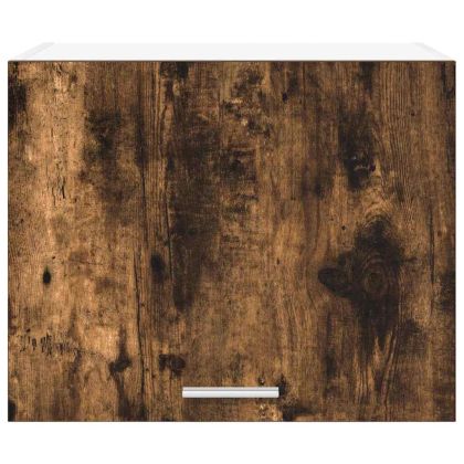 Висящ шкаф с врата 2 pcs Димящ дъб и бяло 50 x 31 x 40 см