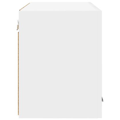 Висящ шкаф с врата 2 pcs Бяло 60 x 31 x 40 см Инженерно дърво